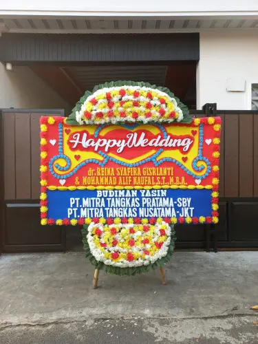 Papan Bunga Pernikahan cikokol