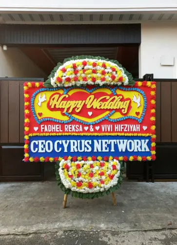 Papan Bunga Pernikahan cikokol