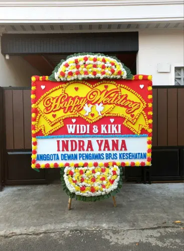 Papan Bunga Pernikahan cikokol